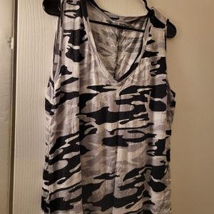 Black, white, Grey camo tank top